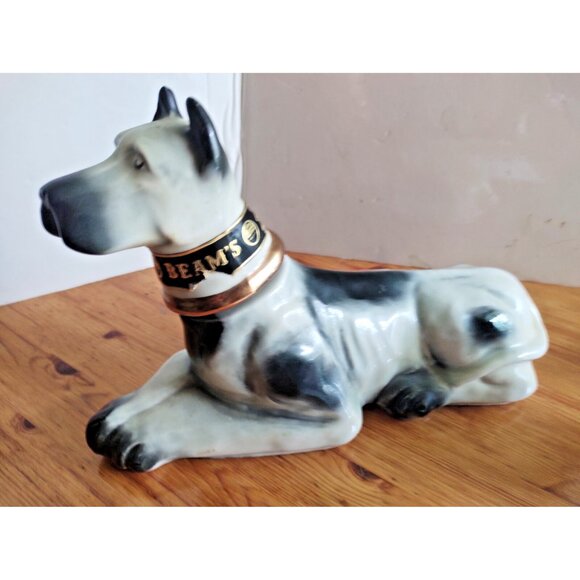 VINTAGE 1976 GREAT DANE DOG JAMES BEAM REGAL CHINA DECANTER BOTTLE ~ EMPTY - Picture 3 of 16